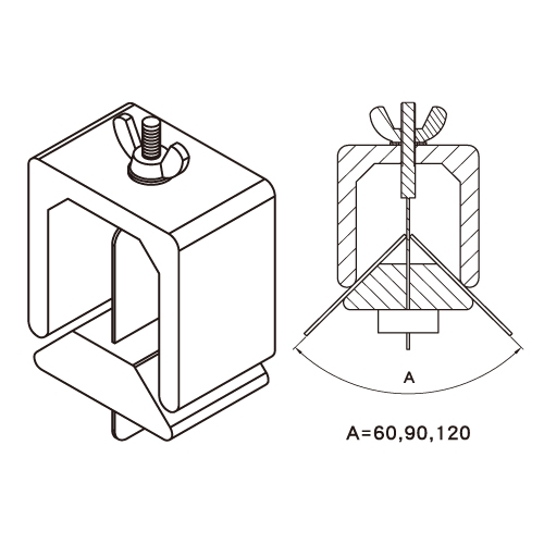 3 angles Welding Clamp